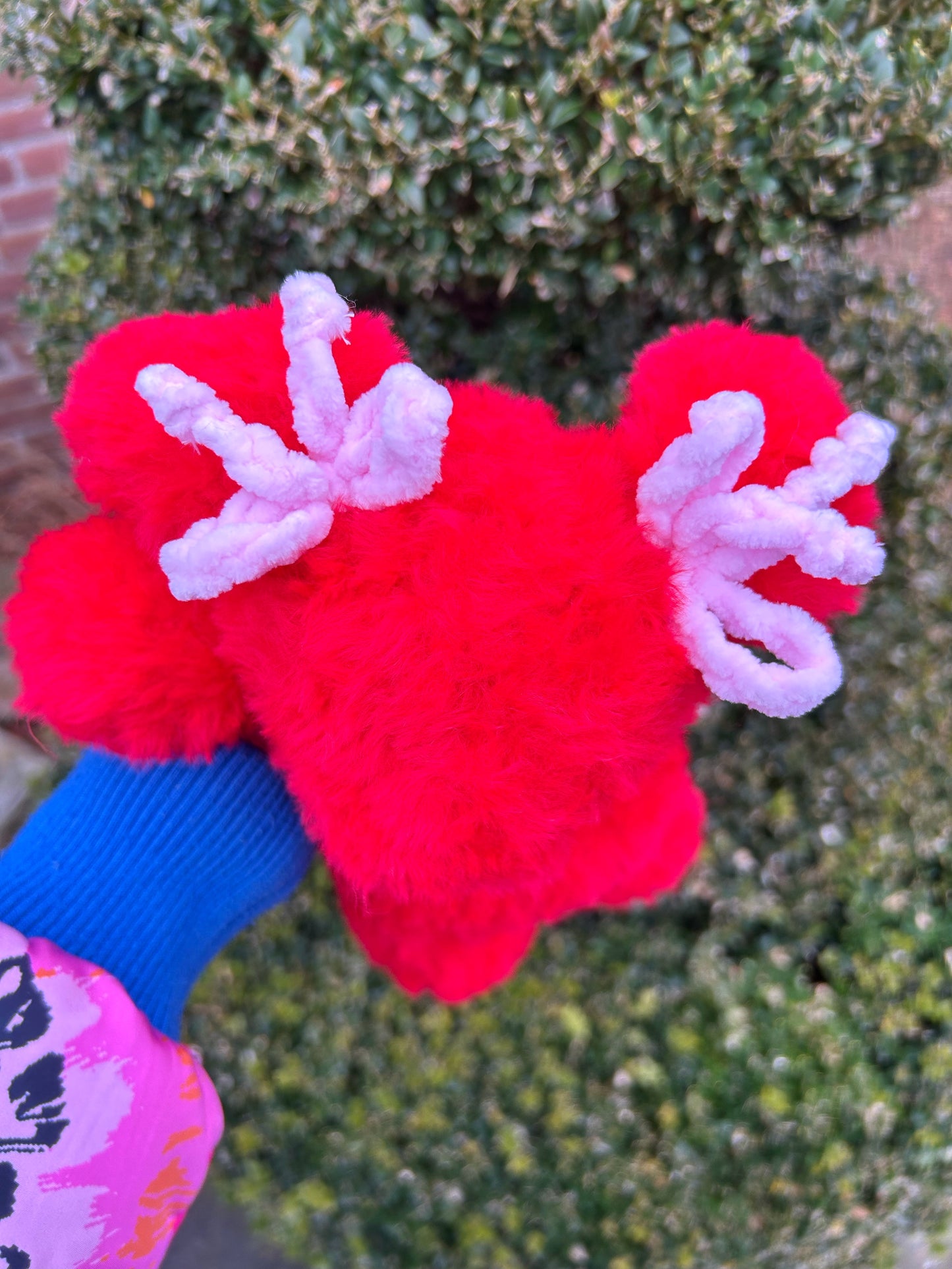CROCHET RED LOVE BUNNY PLUSHIE