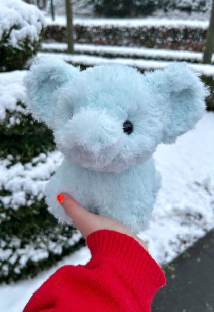 CROCHET BLUE ELEPHANT PLUSHIE