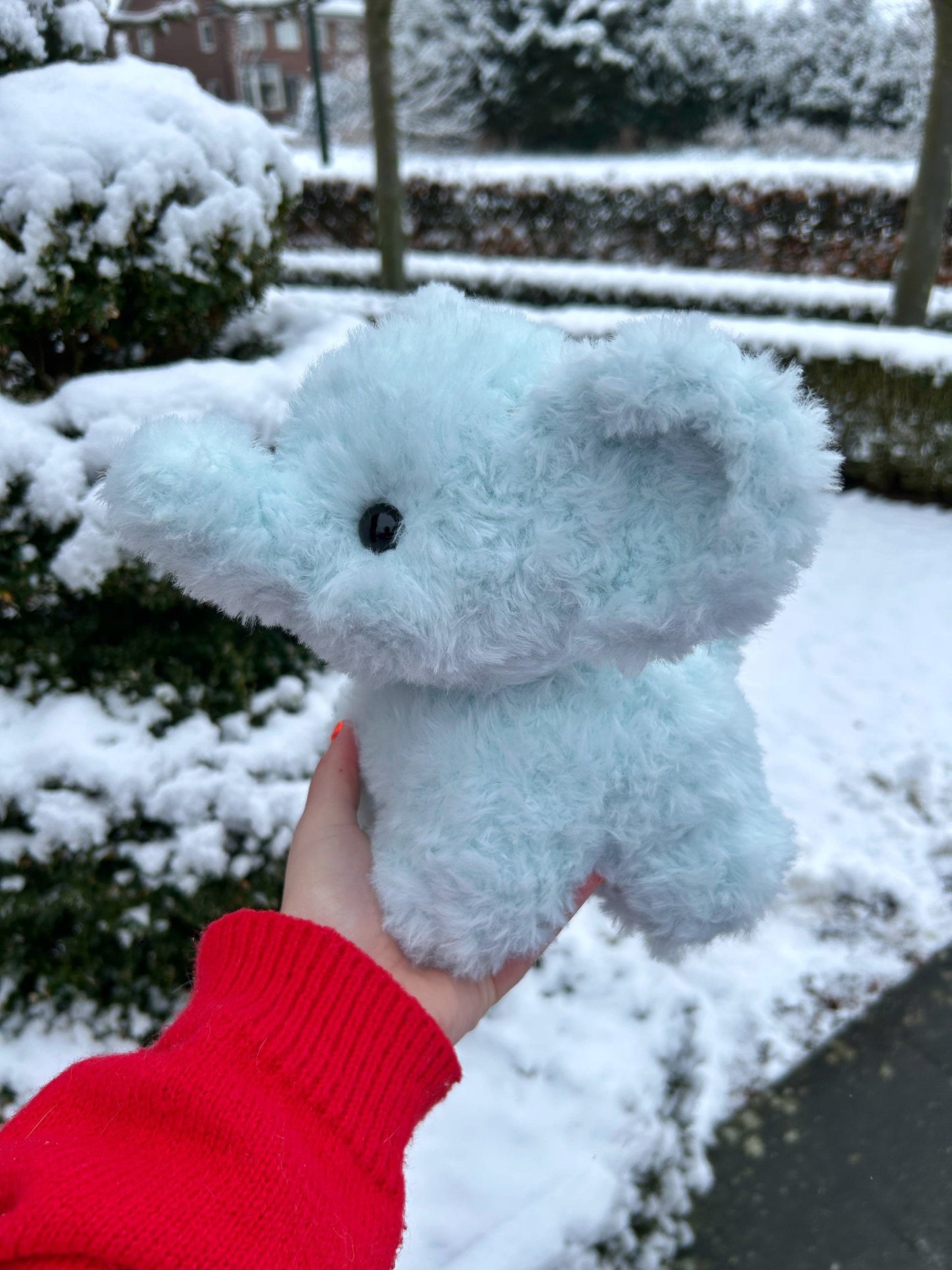 CROCHET BLUE ELEPHANT PLUSHIE
