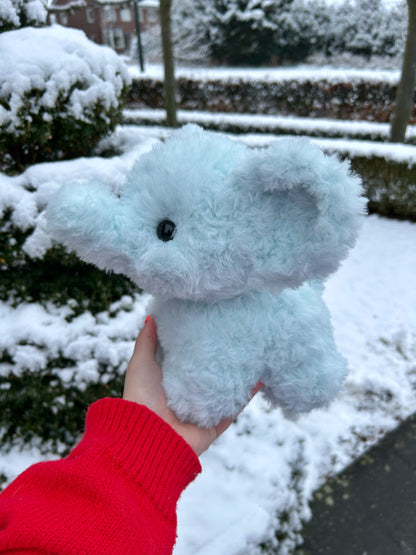 CROCHET BLUE ELEPHANT PLUSHIE