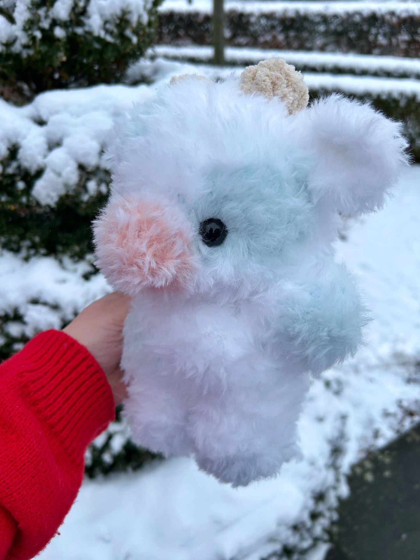 CROCHET BLUEBERRY COW PLUSHIE