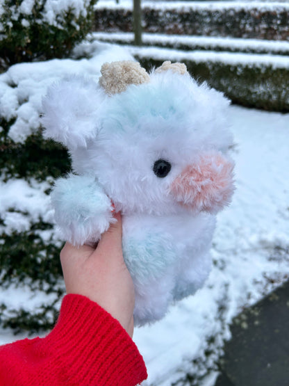 CROCHET BLUEBERRY COW PLUSHIE