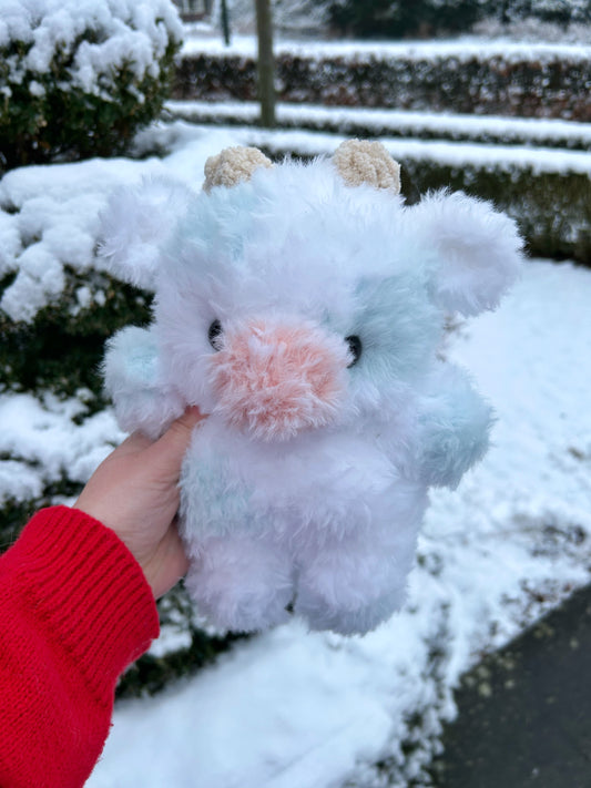 CROCHET BLUEBERRY COW PLUSHIE