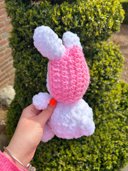 CROCHET WHITE EASTER BUNNY PLUSHIE