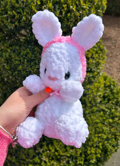 CROCHET WHITE EASTER BUNNY PLUSHIE