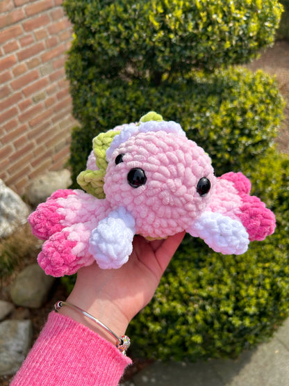 CROCHET STRAWBERRY SPIDER PLUSHIE